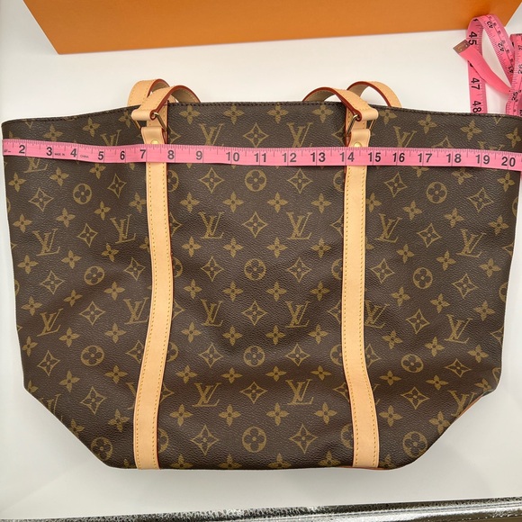 AUTHENTIC LOUIS VUITTON MONOGRAM SAC SHOPPING SHOULDER TOTE BAG - Picture 6 of 8